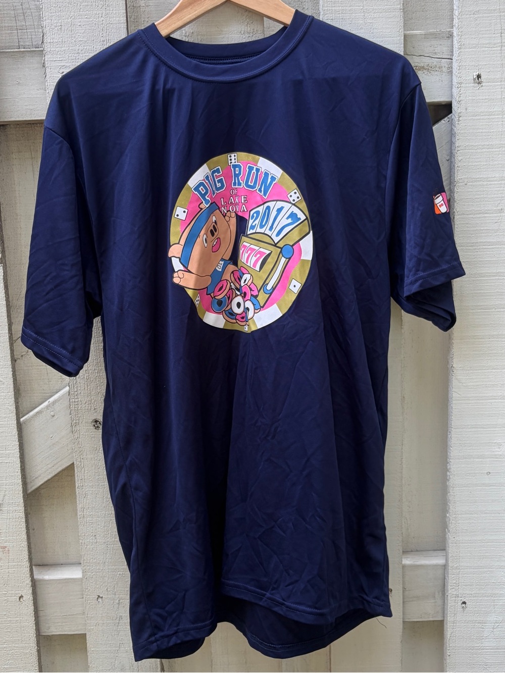 Augusta Sportswear Navy PG Run Graphic Short Sleeve Tee